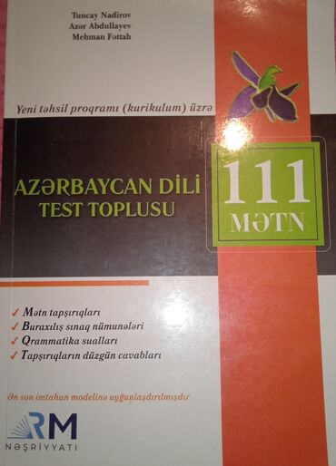 5 ci sinif ingilis dili metodik vesait onlayn oxu: Azərbaycan dili test toplusu 111metn
11 ci sinif ucundur