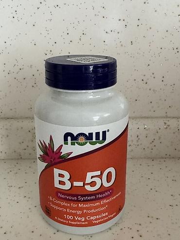 NOW Foods B-50 – B-kompleksi qida əlavəsi - Məhsul növü: B-kompleksi