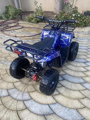 uşaq ucun atv: Uşaq üçün elektrik ATV (kvadrosikl) - Rəng: mavi, “hörümçək toru” — 3