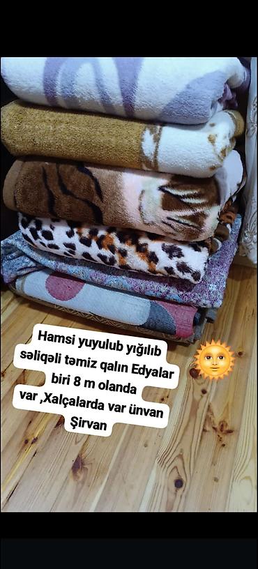 deniz xali: Qalın edyalar və xalçalar - Hamısı yuyulub, səliqəli şəkildə — 1