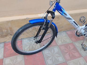 velo rambo: Stels Velo şəhər/komfort tipli velosiped - Rəng: mavi-ağ, qəhvəyi — 3