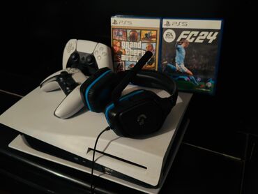 qulaqciq ucuz: Sony PlayStation 5 (diskli versiya) oyun konsolu dəsti. Tam orijinal 2