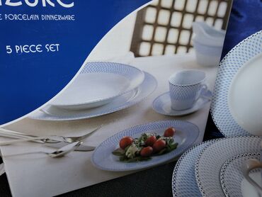 Kuhinjski setovi: Set nov petodelni porcelanski za jednu osobu. Petodelni — 3