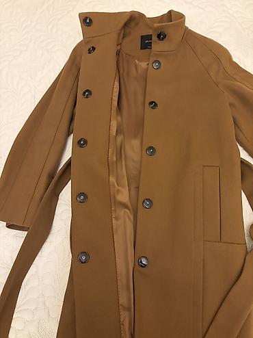 isci geyimi: Palto, Massimo Dutti, XS, rəng - Qəhvəyi — 1