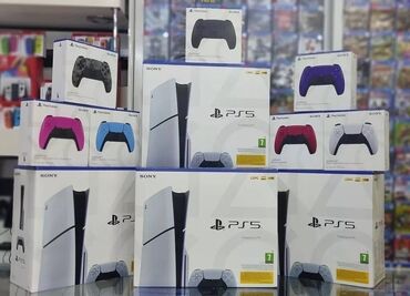 PS5 (Sony PlayStation 5): PlayStation 5 PS5 Slim 1 TB Təzə yeni bağlı 999 lisenziyali resmi