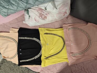 haljine na pruge slike: One size, Cotton, Single-colored, color - Yellow