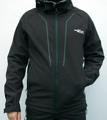 Jakne za prelazni period: Muška softshell jakna Mountain X Spirit – crna - Materijal: softshell — 4