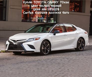 corolla runx: Ищу к покупке: Toyota Camry 70 XSE. Пожелания: - Цвет: белый или