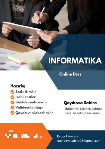 gitara dersleri: Adım Sabira informatika, Azerbaycan dili ve İngilis dili ibtidai ve