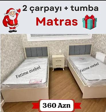 mebel kreditle: Yeni, Təknəfərlik çarpayı, Bazasız, Matras ilə, Siyirməsiz — 1