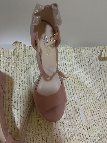sandale za ples: Stileto potpetice,rose boja,Novo,velicina 40.Cena 1400 — 4