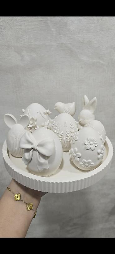 Fiqurlar: Fiqur, Gips, rəng - Ağ — 28