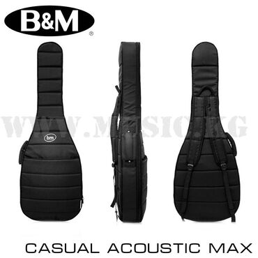 гитара 12: Чехол для акустической гитары Bag&Music Casual Acoustic Max Black