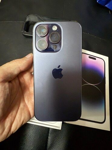 iphone xr qiymeti world telecom: IPhone 14 Pro, 256 ГБ, Deep Purple, Гарантия, Face ID, С документами