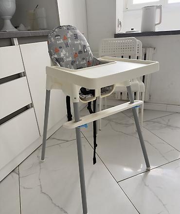 magic glip: Стульчик для кормления, Б/у, Ikea, Пластик, цвет - Белый, Самовывоз — 8