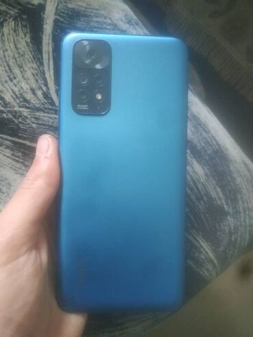 чехол айфон 12 про макс: Xiaomi, Redmi Note 11, Б/у, 128 ГБ, цвет - Голубой, 2 SIM