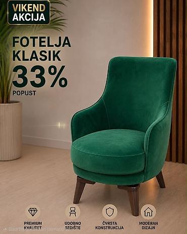 ormaric za oruzje: **Fotelja Klasik** Elegantna fotelja modernog dizajna, idealna za — 1