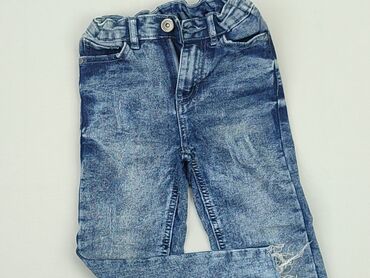 dzwony z wysokim stanem jeans: Spodnie jeansowe, Little kids, 3-4 lat, 104/110, stan - Bardzo dobry