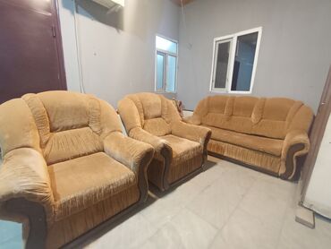 Divan və kreslo dəstləri: Divan, 2 kreslo, Açılmayan — 5