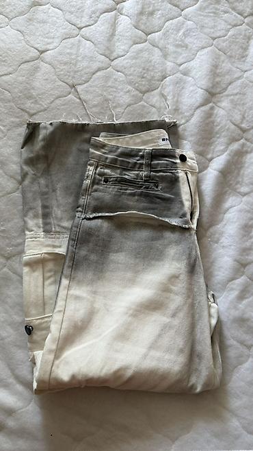 kastum şalvar modelleri: Qadın cins şalvarları – 4 model seti - Açıq göy rəngli klassik denim — 2