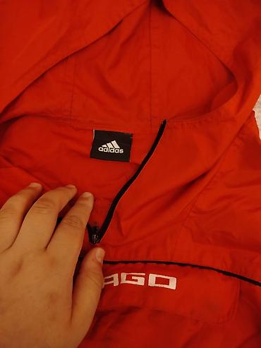 Kişi geyimləri: Svitşot, Adidas, XL, rəng - Qırmızı — 1
