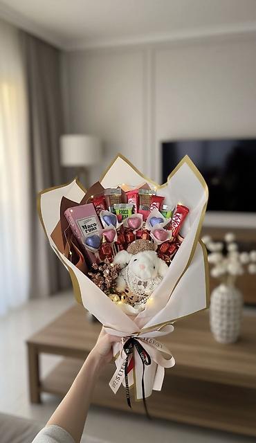 Подарки и сувениры: Шоколадный букет с игрушкой 🔥 Цена по акции 1899сом В НАЛИЧИИ!!🔥 🚕 — 1