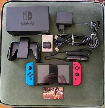 Nintendo Switch: 🎮 Nintendo Switch 32GB + 512GB microSD ✅ Odlično stanje (skoro kao — 1