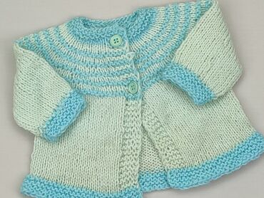 sweterek błękitny: Cardigan, 0-3 months, condition - Very good
