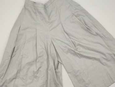spodnie dzianinowe damskie eleganckie: Material trousers for women, size S (EU 36)