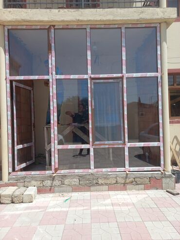 Plastik pəncərələr: Yeni İkiqat şüşə paketi Plastik pəncərə, Еni: 100 sm, Uzunluğu: 100 sm, Pulsuz quraşdırma — 22