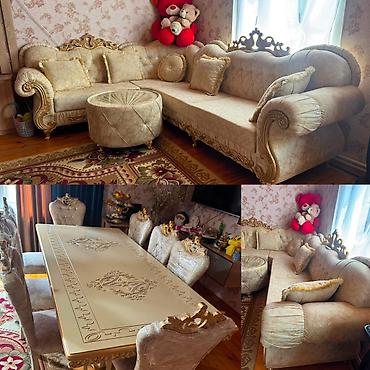 radiator ev ucun: Kunc Divan + Masa Desti birlikde *1600 azn* satilir‼️8 ededdir stullar — 1