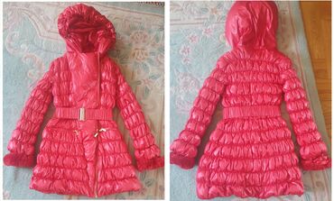 Zimske jakne: BLUMARINE jeans original fazonska crvena stepana perjana jakna sa — 2