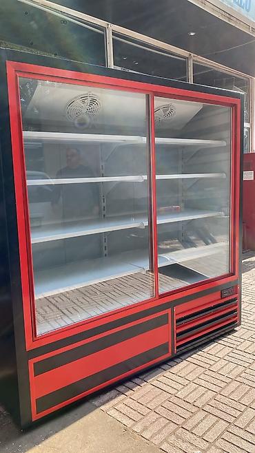 Kommersiya vitrin soyuducusu - Tip: Şüşə sürgülü qapılı, ön vitrinli