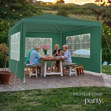 rešetka za roštilj 70x40: Potpuno NOV paviljon, dimenzija 3x3 metra. -PLUS 4 BOCNE STRANE SA — 3