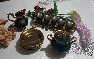 cay servisi: Çay dəsti, rəng - Yaşıl, Farfor — 7
