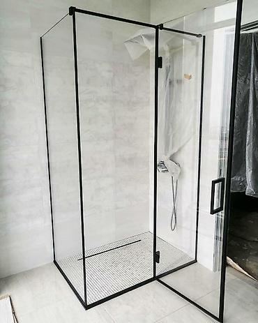 Душевые перегородки и ограждения: 🚿 Душевые перегородки из закаленного стекла 8 мм Изготавливаем — 1