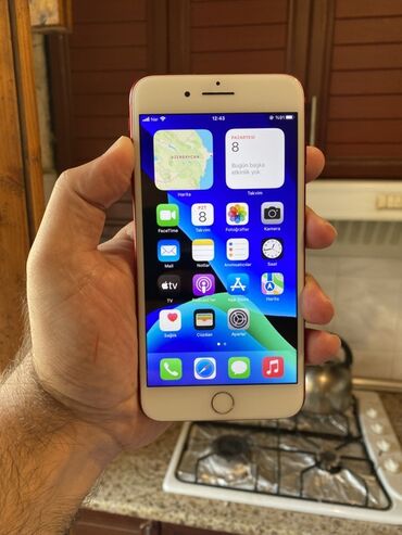 Foto və videokameralar: IPhone 7 Plus, 128 GB, Qırmızı, Barmaq izi