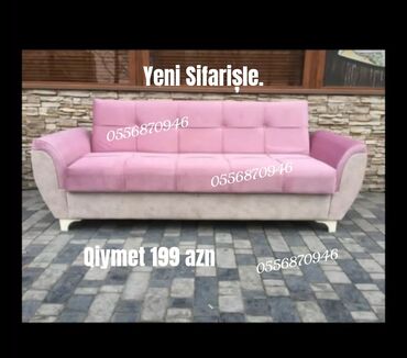 Sifarişlə divanlar: Divan, Qonaq otağı üçün, Vеlur parça, Bazalı, Açılan, Kitab — 5