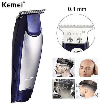 kemei km 1627: Trimmer Kemei 5021 - 60 Dəqiqə / 1 Sürət / Polad bıçaqlı / Göy rəng / — 4