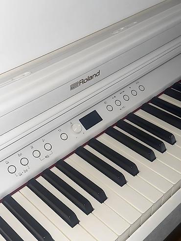 Musiqi alətləri: Roland rəqəmsal pianino – ağ korpus, 88 klaviş, inteqrə olunmuş stend — 6