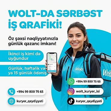 qaş pudra effekti: Moto-kuryer tələb olunur, Gündəlik ödəniş, Təcrübəsiz — 1