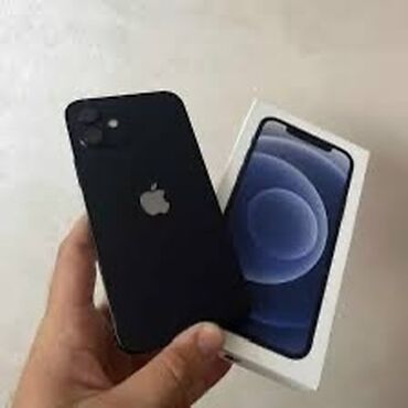 айфон на запчасти: IPhone 12, Колдонулган, 64 ГБ, Кара, Заряддоочу түзүлүш, Кабель, Куту, 7 %