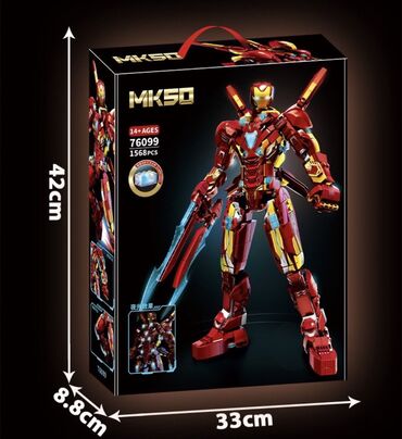 капитан америка игрушка: Конструктор Iron Man⚡️⚡️⚡️ 🔸️1568 деталей 🔸️Длина 35 см 🚖 Доставка