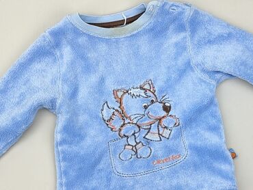 czerwona bluzka z falbanami: Bluza, 6-9 m, stan - Dobry