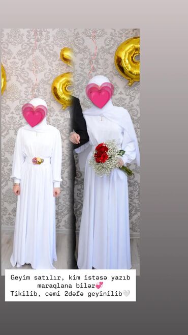 uzun toy donları: Bu zərif ağ rəngli uzun paltar, qolları manşetli və yüngül, axıcı