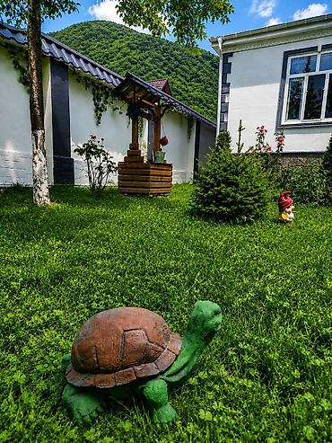 Bağ, çöl masa və oturacaq dəstləri: 🏡 Qəbələdə mərkəzdə dağ mənzərəli 8 nəfərlik sakit ərazidə yeni — 21