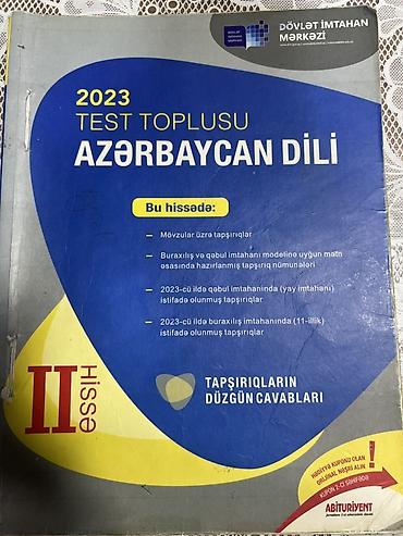 İdman və hobbi: 2023 “Test Toplusu – Azərbaycan dili”, II hissə DİM nəşri — 1
