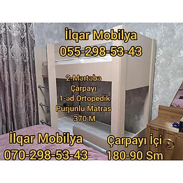 İkimərtəbəli uşaq çarpayıları: Oğlan və qız üçün, Yeni, Çarpayı, Matrassız, Siyirməsiz, Laminat — 5