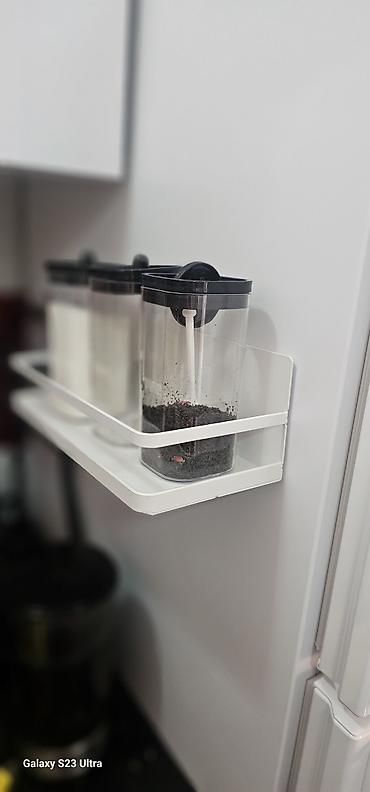 Qab-qacaq və mətbəx ləvazimatları: Magnitli soyuducu yan yapisdiricisi baharat goymag ucun, demirdi — 5