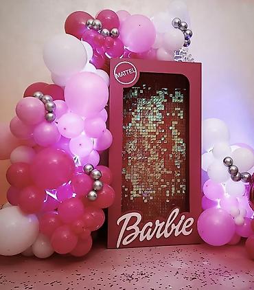 картонный домик: Barbie-Box - Барби бокс Фото-зона/стойка в стиле Barbie — большая — 9
